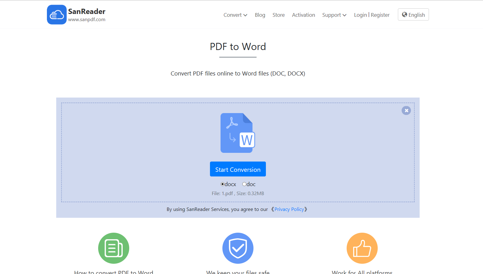 Comment Convertir Un Fichier Pdf En Fichier Docx Modifiable Outil De Conversion Gratuit Sanpdf 7719