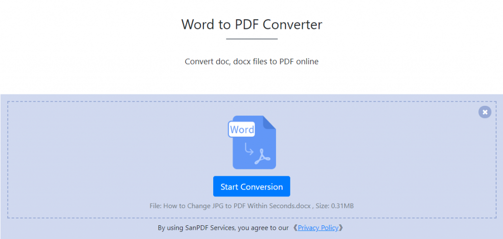 Sanpdf Online To Help You Solve The Problem Of Word To Pdf Sanpdf Converter Free